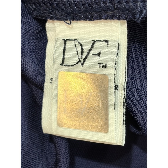 Diane von Furstenberg Navy Julian Wrap Dress 2 Long Sleeve Office Classic DVF - Picture 8 of 8